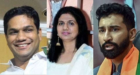 Hibi Eden, Rekha Thomas and Anil Antony.