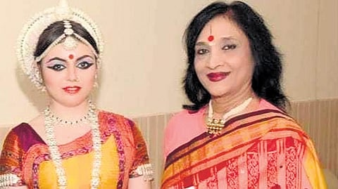 With her guru Ranjana Gauhar