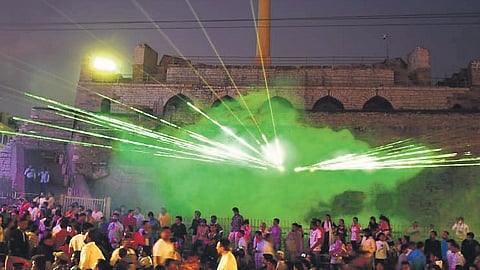 Laser show launched at Kondareddy Buruju