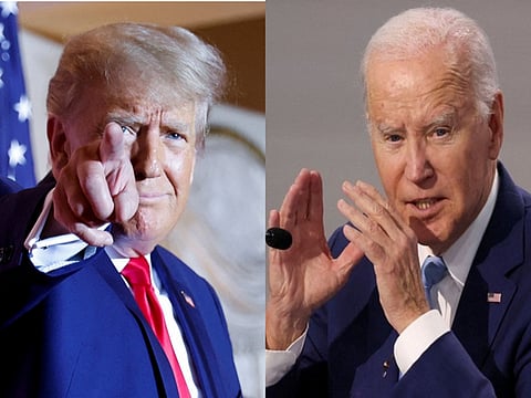 Former US President Donald Trump and present President Joe Biden.