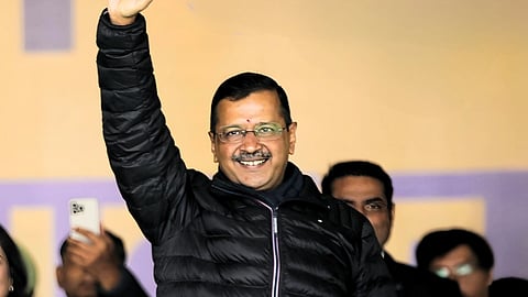 Delhi Chief Minister and AAP national convener Arvind Kejriwal in Haryana's Jind.