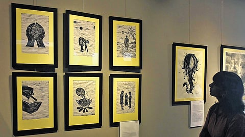 art journalling workshop at Ashwita art gallery in chennai. 