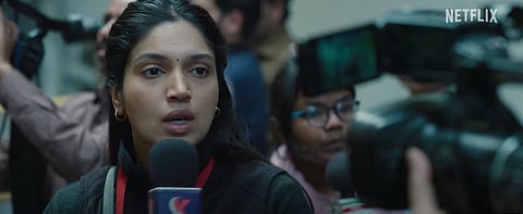 YouTube screengrab from the trailer of Bhumi Pednekar's upcoming movie 'Bhakshak'