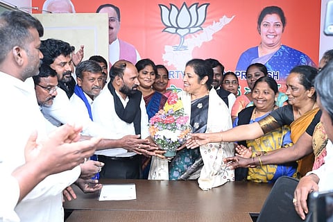 Madiga Reservation Porata Samithi met with BJP state chief Purandeswari