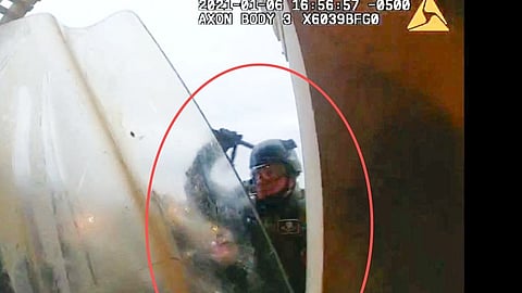 Edward Richmond, a former U.S. Army soldier who was convicted of manslaughter for fatally shooting a handcuffed cowherd in Iraq, was ordered jailed Jan. 30, 2024, on charges that he used a metal baton to assault police officers during a mob's attack on the U.S. Capitol on Jan. 6, 2021.