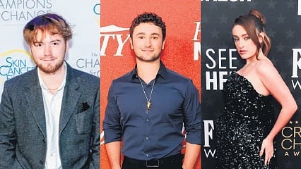 Cooper Hoffman, Gabriel LaBelle and Rachel Sennott.