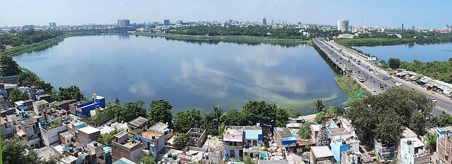 The 44 km long Adyar river will be restored in phases. (Photo | Ashwin Prasath, EPS)