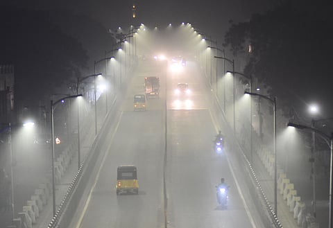 IN PHOTOS | 'Bhogi' smoke engulfs Chennai