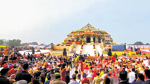 The Ram temple in Ayodhya