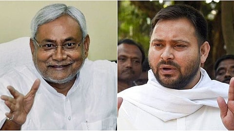 Bihar Chief Minister Nitish Kumar and RJD leader Tejashwi Prasad Yadav.
