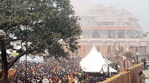 Kalash installed atop Ram temple in Ayodhya, CM Yogi Adityanath expresses joy and happiness