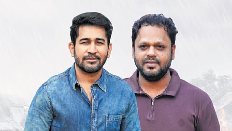 Actor Vijay Antony and Director Dhana.