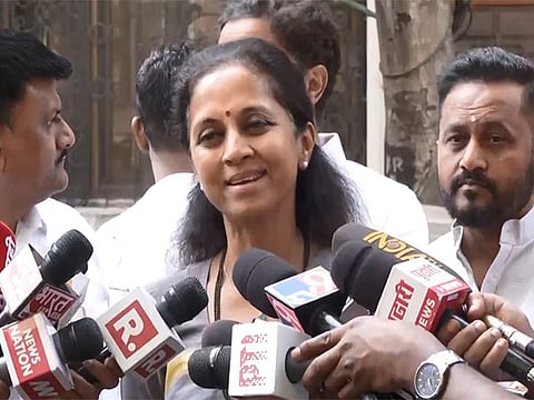 The Nationalist Congress Party (NCP) MP was speaking to reporters outside her party office in south Mumbai after accompanying MLA Rohit Pawar till the entrance of the Enforcement Directorate (ED) office located nearby.