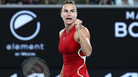 Belarus' Aryna Sabalenka had won all seven of her previous Grand Slam quarter-finals and attributed her consistency to hard work.