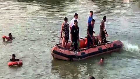 Vadodara boat capsize incident.
