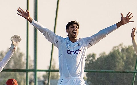 England cricketer Shoaib Bashir.