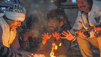 Cold wave conditions continue to persist in Delhi with a maximum temperature of 15.8 degrees Celsius, five degrees below normal.  