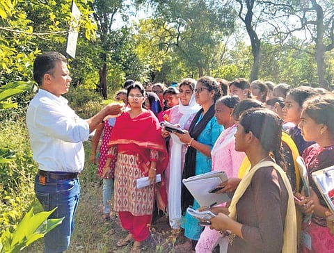 Araveeti Madhusudhana Reddy has dedicated his life to the establishment and maintenance of a botanical garden in Yogi Vemana University.