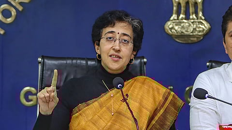 Delhi PWD minister Atishi Singh.