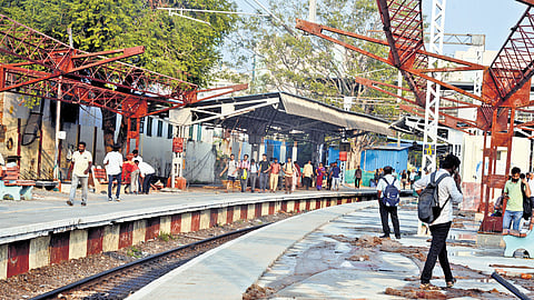 Modernisation work under way at Chennai Park station