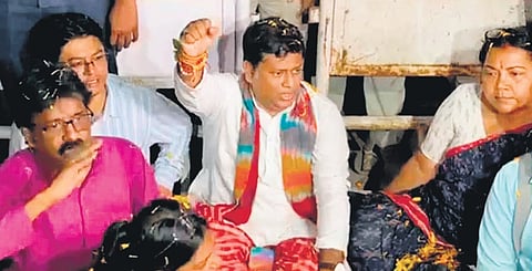 BJP’s state president Sukanta Majumdar | pti