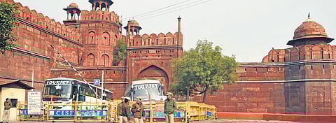 Barricaded Singhu border