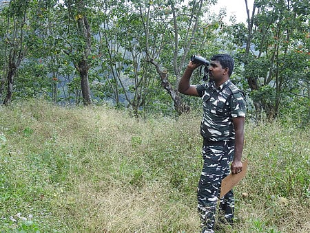 Image of an anti-poaching watcher used for representational purposes only