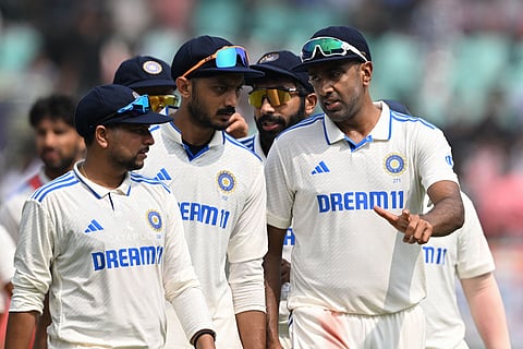 Axar Patel has picked five wickets in the first two Tests so far in the ongoing five-match series against England (Photo | AFP)