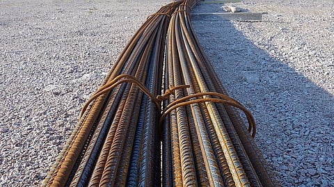 Image of re-bars used for representational purpose