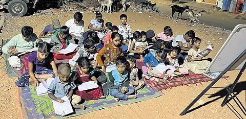 As many as 300 children from marginalised backgrounds are taught basic language, arithmetics and science by the teachers in these learning centres.