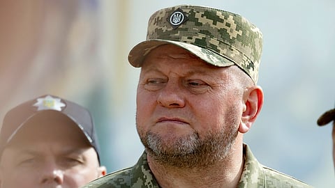 FILE - Commander-in-Chief of Ukraine's Armed Forces Valerii Zaluzhnyi