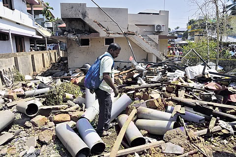 Site of the explosion. 