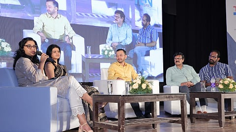 Experts speak at the panel discussion held as part of ICTAK Top 10 programme in Thiruvananthapuram on Tuesday.