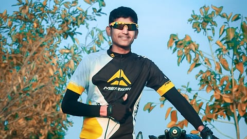 18-year-old cyclist K Suresh Babu.
