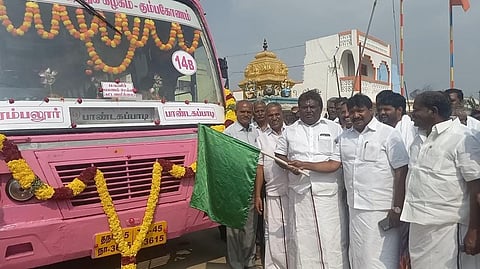Students and people lament that the newly started bus service near Pandagapady in Perambalur district is running on a detour route, making it useless for them.