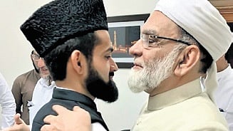 Syed Shaban Bukhari with his father Shahi Imam Syed Ahmed Bukhari
