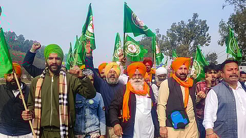 The farmers from the villages of Punjab had begun their march towards the national capital from Punjab's Fatehgarh Sahib via the Shambhu border on Tuesday after a meeting with two Union ministers over their demands remained inconclusive.
