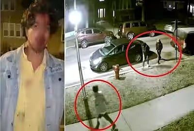 CCTV footage of the incident shows Syed Mazahir Ali being chased by three attackers on the streets of Chicago.