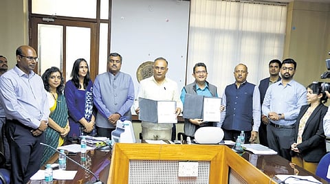 Health and Family Welfare Dinesh Gundu Rao during the roundtable on health in Bengaluru on Wednesday