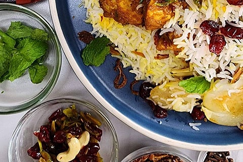 Chicken Berry Pulao.