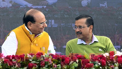 Delhi Lieutenant Governor Vinai Kumar Saxena and CM Arvind Kejriwal