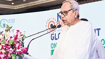 CM Naveen Patnaik addressing global summit on growth and employment