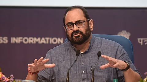 Minister of State for Electronics and IT Rajeev Chandrasekhar