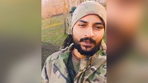 Syed Ilyas Hussaini, who is stuck in the Russia-Ukraine war zone