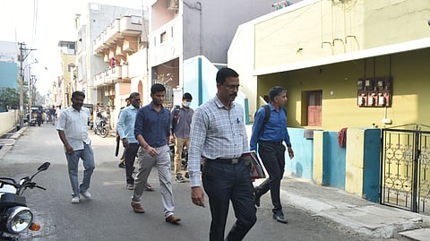 NIA officials conducted searches at various places including Al Ameen colong, NS garden near Ukkadam area in Coimbatore city on Saturday morning.