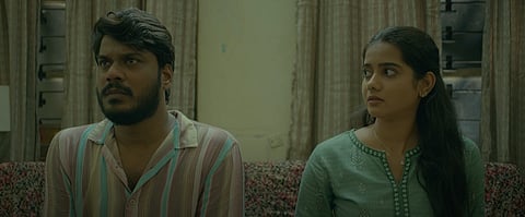 YouTube screengrab from the trailer of 'Lover' starring Manikandan, Sri Gouri Priya, and Kanna Ravi in the lead.