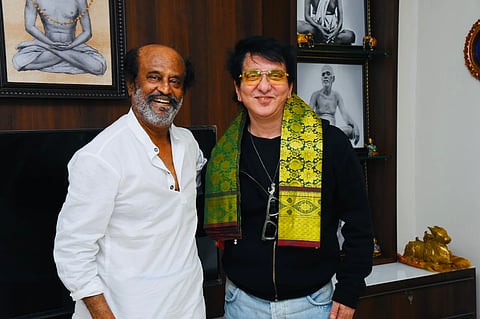 Actor Rajinikanth and Bollywood producer Sajid Nadiadwala