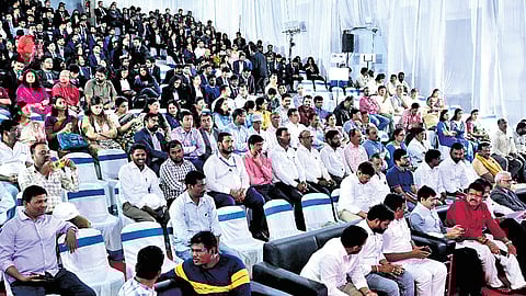 A section of gathering at the inauguration of IIM Visakhapatnam campus 