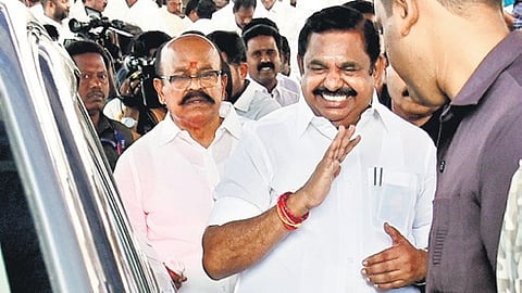 AIADMK general secretary EPS leaving the Assembly
