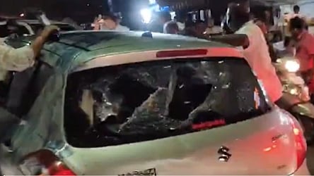 State BJP workers allegedly damaged the car of senior journalist Nikhil Wagle in Pune
